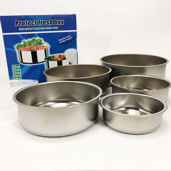 Набір харчових контейнерів Unique UN-1515 5 шт із нержавіючої сталі EK-51 | Зображення 7