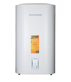 Водонагрівач Ocean FLAT BASIC 80 Л, 2,0 кВт, "сухий" ТЕН, прямокутний, вертикальний, білий (RZB80M ET+DT)