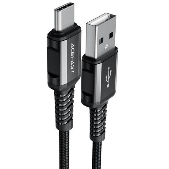Дата кабель Acefast C1-04 USB to Type-C 3A (1.2m) Black