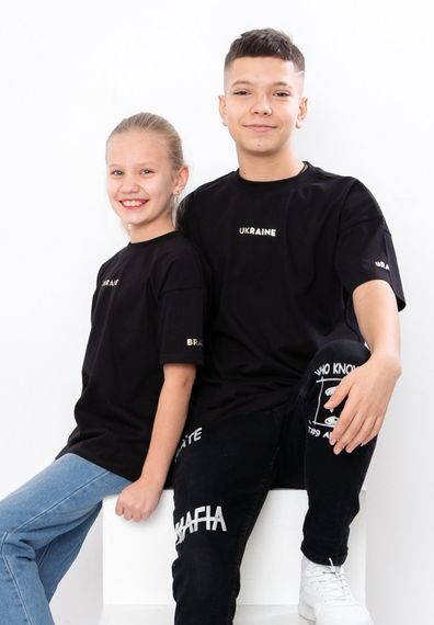 Футболка дитяча "Family look" Носи своє 128 Чорний (p-13531-150993) | Зображення 5