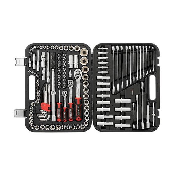 Набір інструментів 156 од., STORM, 1/2", 3/8", 1/4", Cr-V INTERTOOL ET-8156 | Зображення 1