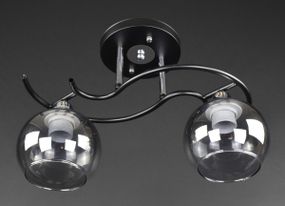 Люстра стельова на 2 лампочки 27413 Чорний 25х15х40 см.