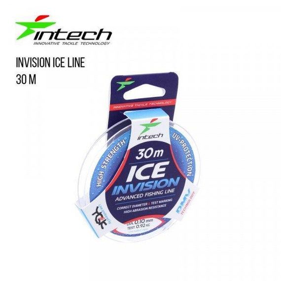 Волосінь риболовна Intech Інтеч Invision Ice Line 30m 0.26 mm, 5.48 kg