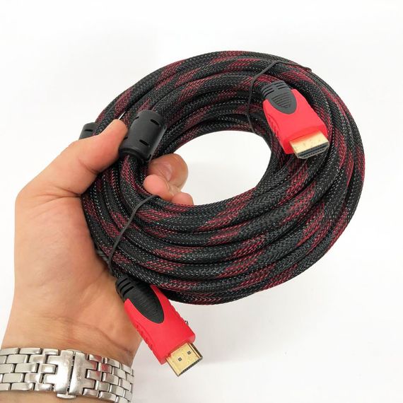 Кабель HDMI - HDMI 10m усиленный в обмотке NE-938 10м шнур | Зображення 3