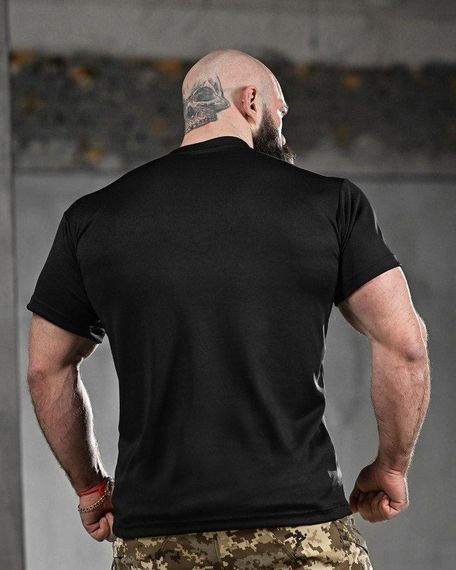 Тактична вологовідвідна футболка veres чорна ДЛ6296 | Зображення 2