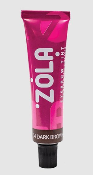 Фарба для брів з колагеном ZOLA Eyebrow Tint With Collagen - 04 Dark Brown (15 ml) | Зображення 1