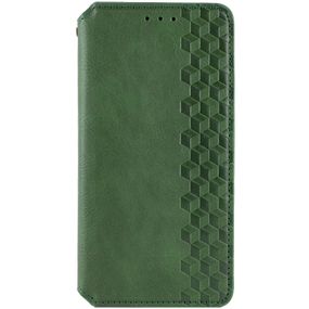 Кожаный чехол-книжка GETMAN Cubic (PU) для Oppo A38 / A18 Зеленый