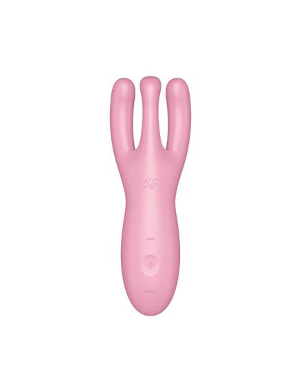Кліторальний смарт вібратор Satisfyer Threesome 4 Pink з трьома пальчиками | Зображення 1