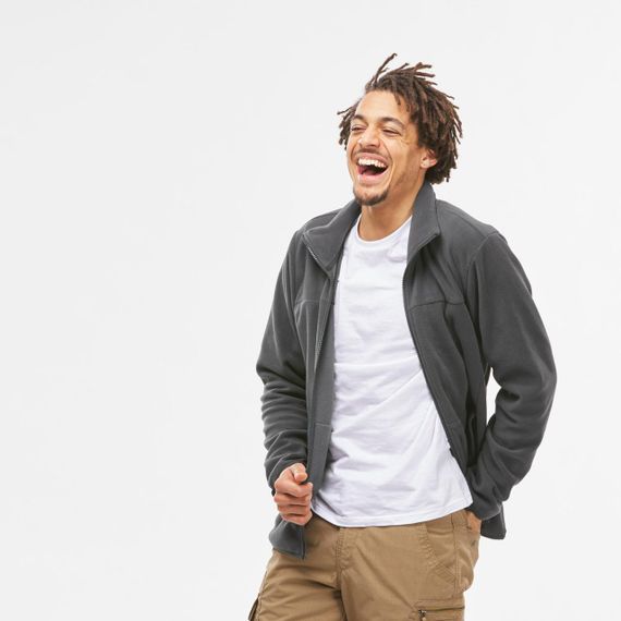 Куртка чоловіча SH100 для трекінгу 3 в 1 водонепроникна до 0°C сіра - XL. | Зображення 4