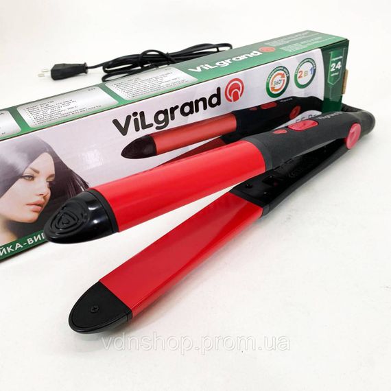 Выравнивающий утюжок для волос ViLgrand, Щетка щипцы для выпрямления волос Топ выпрямитель XD-65 | Зображення 6