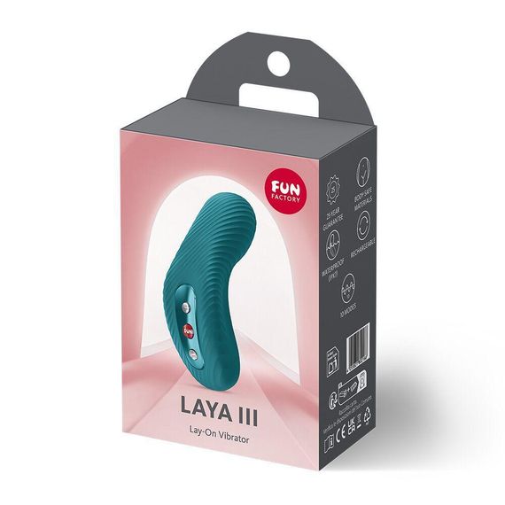 Накладний вібратор Fun Factory LAYA III Bottle Green, ефект постукування пальцем Sex Aura | Зображення 6