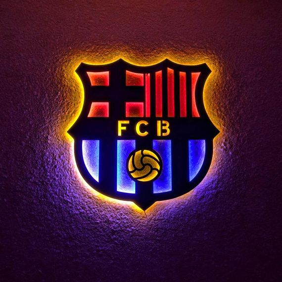 Панно декоративне картина на стіну Барселона LED підсвітка 700х700 acr-p000279