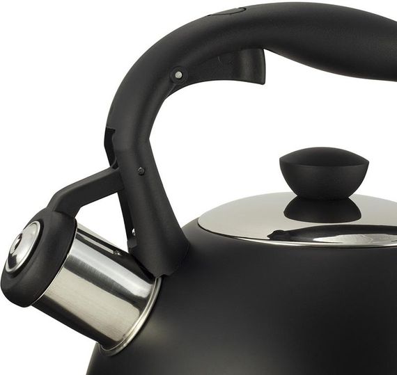 Чайник Ofenbach Magic Kettle 2л з нержавіючої сталі зі свистком, чорний матовий | Зображення 3
