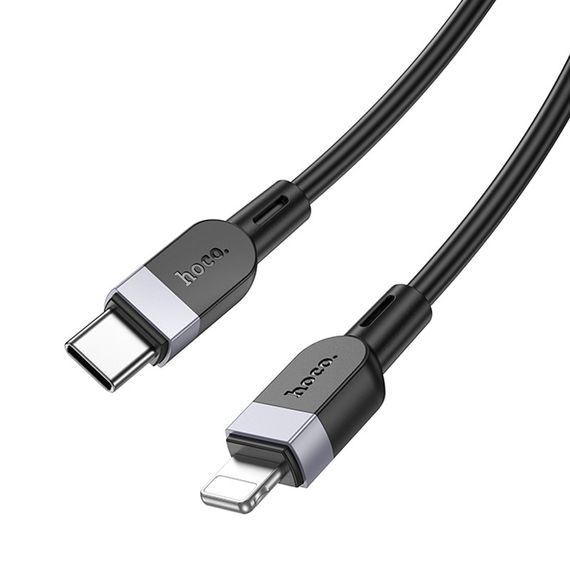 Дата кабель Hoco X109 Energy silicone Type-C to Lightning (1m) Black | Зображення 3