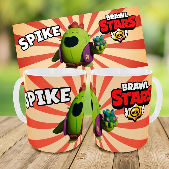 Детский набор Brawl Stars Spike сумка-бананка + керамическая кружка с принтом (5610) | Зображення 3