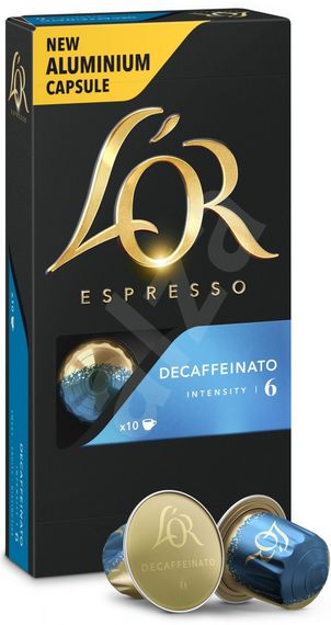 Nespresso капсули L'OR Espresso Decaffeinato 6 (Неспресо) 10 шт. Франція. | Зображення 1