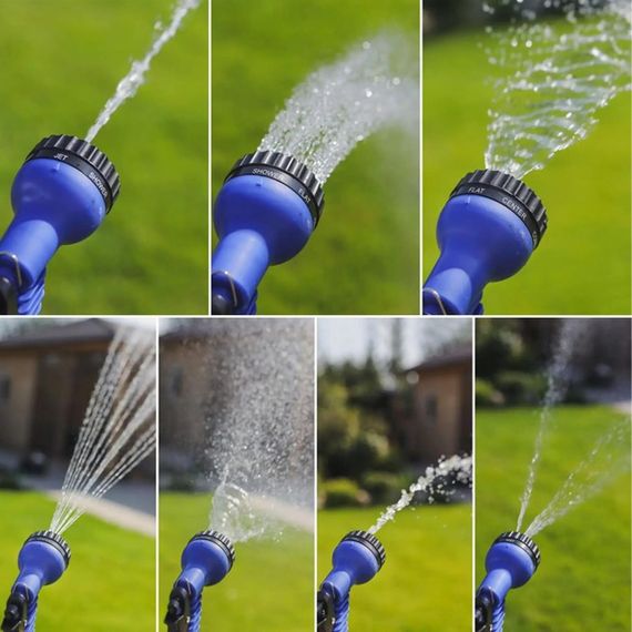 Шланг для поливу 15 м V-HOSE + розпилювач, Синій / Садовий поливальний шланг для води | Зображення 1
