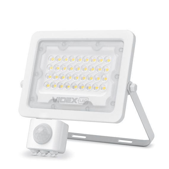 LED прожектор VIDEX F2e 30W 5000K з датчиком руху та освітленості | Зображення 1