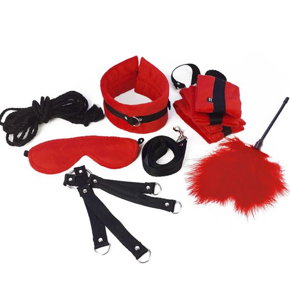 Набір БДСМ Art of Sex - Soft Touch BDSM Set, 9 предметів, Червоний | Зображення 2