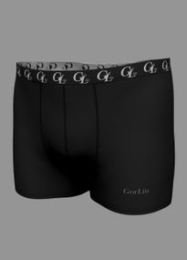 Чоловічі труси-боксери з широкою резинкою чорні