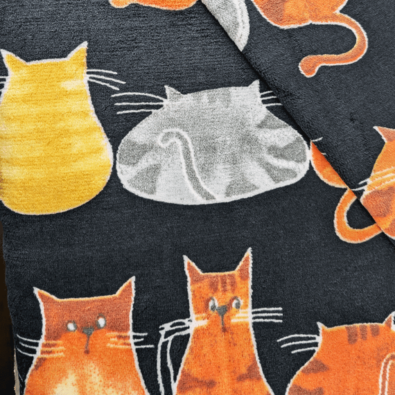 Плед флісовий Коти Чорний Love You 150 x 200 см | Зображення 3