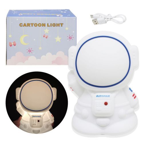 Уценка. Силиконовый детский ночник «Астронавт» LED ночник-светильник USB - Повреждена упаковка