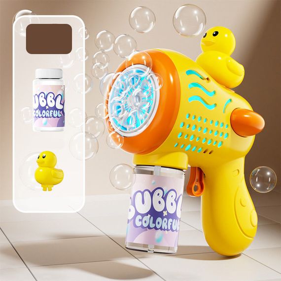 Пістолет з мильними бульбашками H045 Duckling + bottle 50ml Yellow | Зображення 1