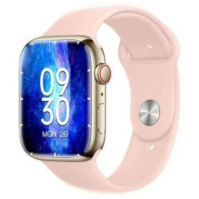 Смарт-годинник Smart Watch GS7 Pro Max, 45 мм, дзвінки, бездротова зарядка рожевий