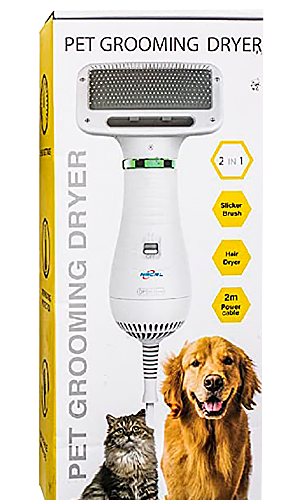 Фурмінатор (гребінець, чесалка) для шерсті тварин 2в1 Home Fest Pet Grooming Dryer WN-10 білий 300W (WN-10_337) | Зображення 4