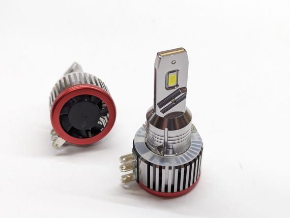 Комплект світлодіодних ламп R20 H15 1000W Canbus 6000K 18000Lm 12/24V | Зображення 1