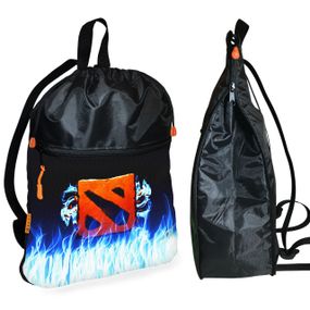 Рюкзак-мешок для обуви,спортивной формы Дота 2 "Dota 2" детская сумка для сменки с расширителем (01242)