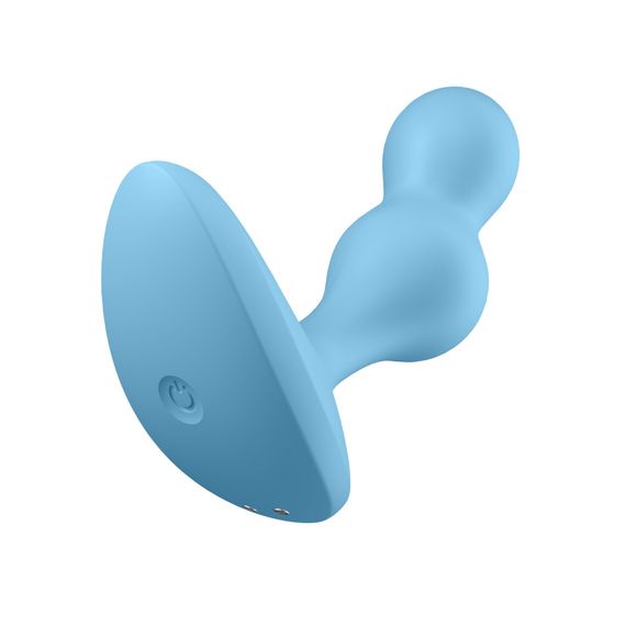 Анальна смарт пробка з вібрацією Deep Diver колір: блакитний Satisfyer (Німеччина) | Зображення 1