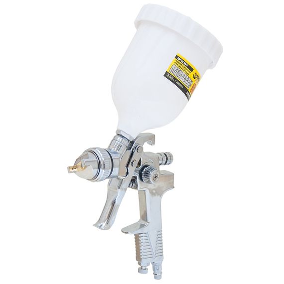 Фарборозпилювач хромований Sigma HVLP 1.4 мм з верхнім баком 600 мл (6812051) | Зображення 4