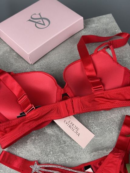 Комплект Victoria's Secret Starstruck Shine Strap Push-Up Bra червоний kk8072 | Зображення 3