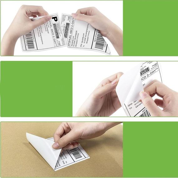 Термоетикетка для Нової пошти (101х101мм), 500 шт в рулоні ЕСО / Етикетки самоклеючі для термопринтера | Зображення 5