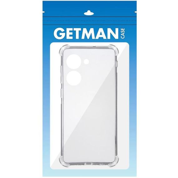 TPU чохол GETMAN Ease logo посилені кути Full Camera для Realme C33 Безбарвний (прозорий) | Зображення 4