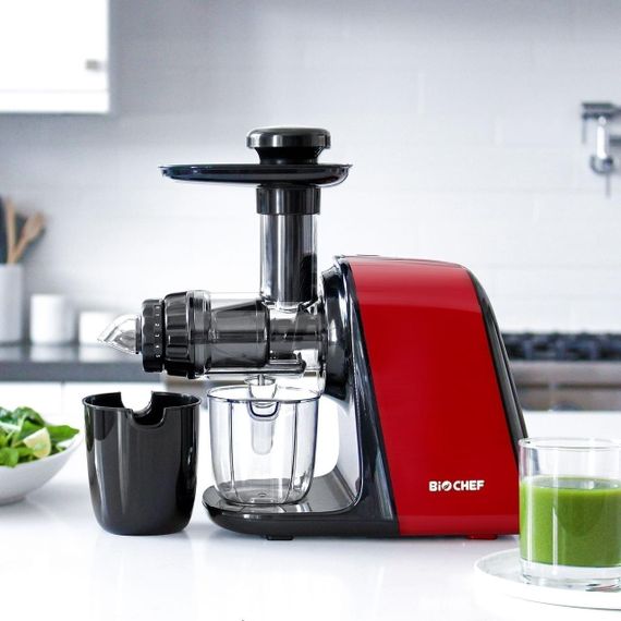 Соковитискач BioChef Axis Compact Cold Press Juicer червона | Зображення 9