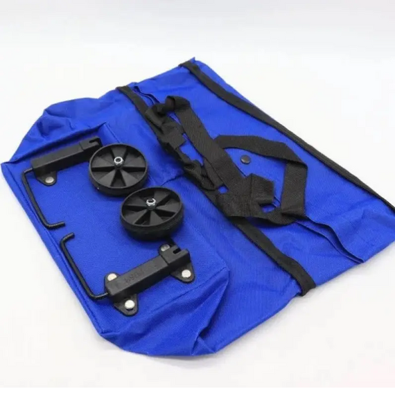 Універсальний складаний портативний візок-сумка, зручна сумка-трансформер для покупок на коліщатках | Зображення 7