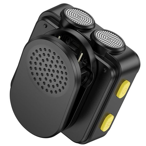 Петличный беспроводной микрофон Hoco L17 Dual-mic magnetic (Lightning/Type-C) Black | Зображення 4