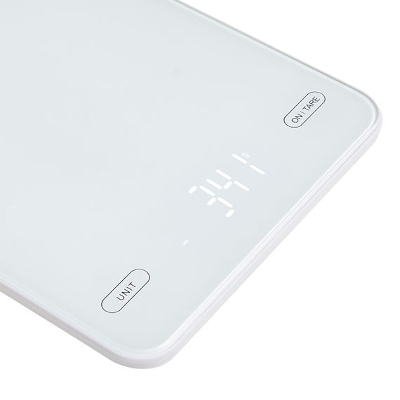 Ваги кухонні електронні Adler AD 3177 USB-C білі до 10 кг зі скляною платформою | Зображення 3