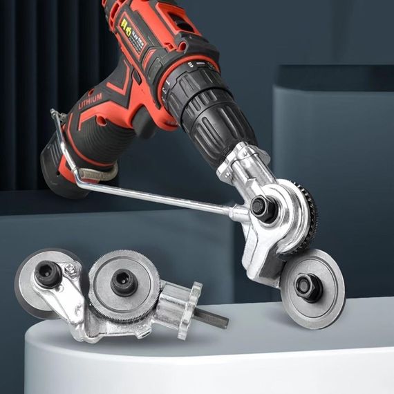 Насадка ножиці на дриль для різання металу / Будівельні ножиці на дриль або шуруповерт | Зображення 1