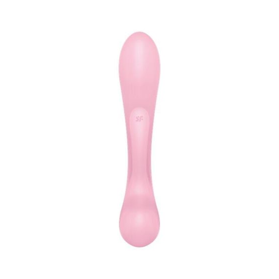 Двусторонний вибратор-кролик Satisfyer Triple Oh Pink, 3 мотора, рукоятка-массажер sexstyle | Зображення 10