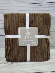 Плед Belizza Line kahve 200х220см Микрофибра