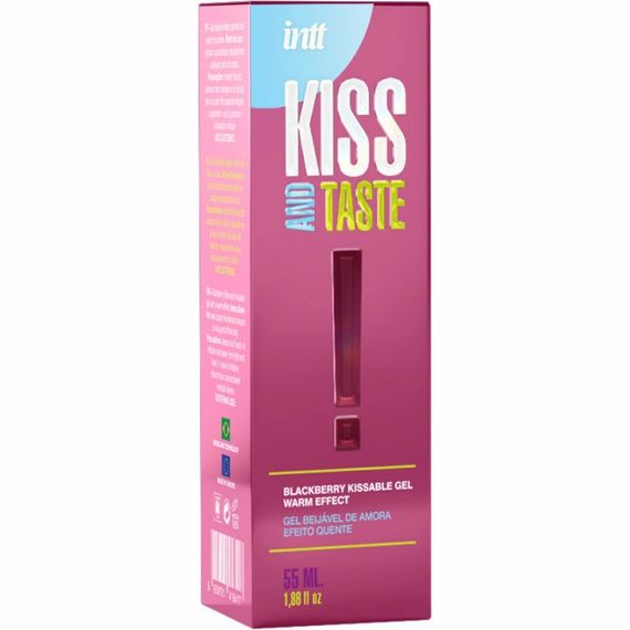 Масажний гель, що зігріває Intt KISS AND TASTE! їстівний, з ароматом ожини, 50 мл Sex Aura | Зображення 6