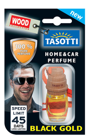 Ароматизатор пробковый на зеркало Tasotti серия Wood 7мл Black Gold (Парфюм)