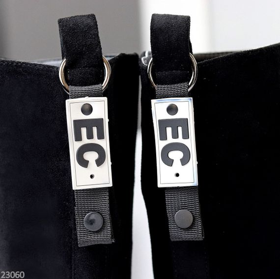 Повсякденні високі чорні замшеві чоботи єврозима низький хід | Зображення 9