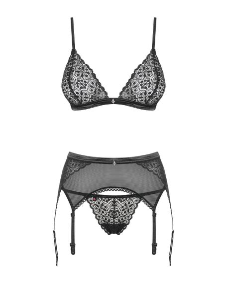 Комплект білизни - Obsessive Shibu Set Black S/M | Зображення 4