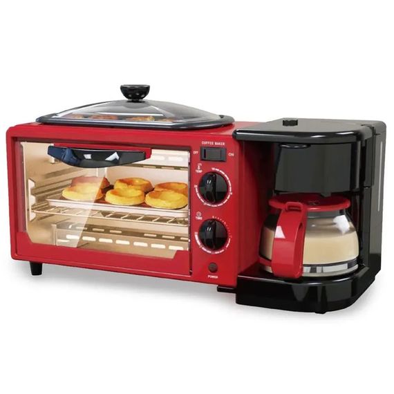 Электропечь с функциями гриля и кофе Rainberg RB-2286R 3800 Вт, Духовка многофункциональная QA-40 | Зображення 6