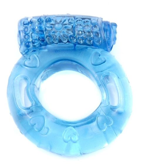 Ерекційне вібро кільце BOSS Vibrating Cock Ring Blue, BS6700040 Sex Aura