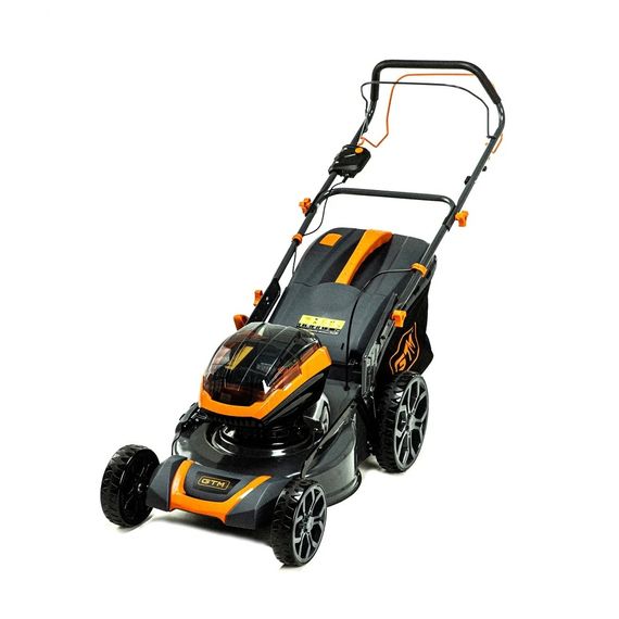 Газонокосарка акумуляторна самохідна GTM BLM48H-SP KIT (48 см, 30-80 мм, 70 л, BL, 18+18 В, комплект) | Зображення 2